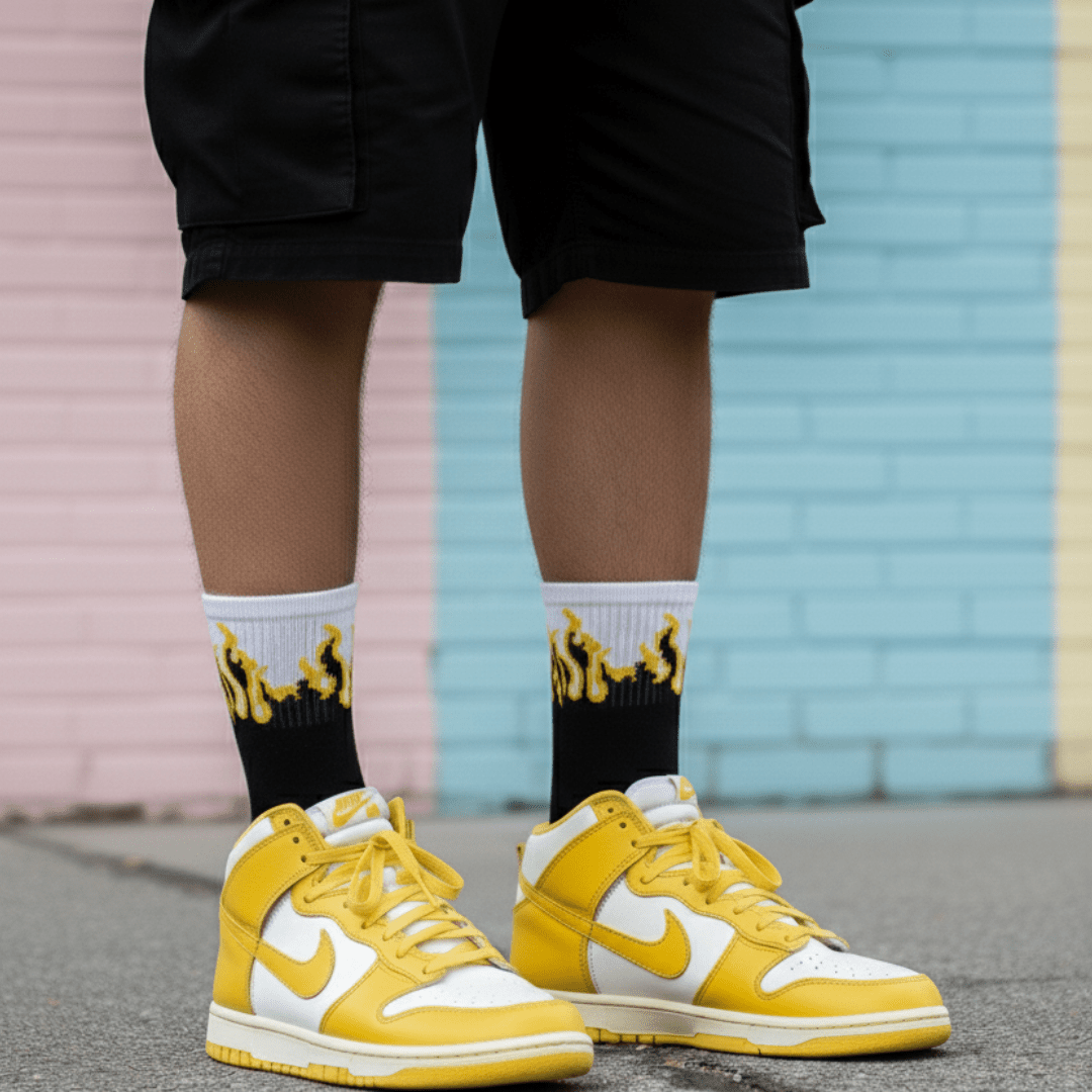 BLACK&WHITE - YELLOW FIRE