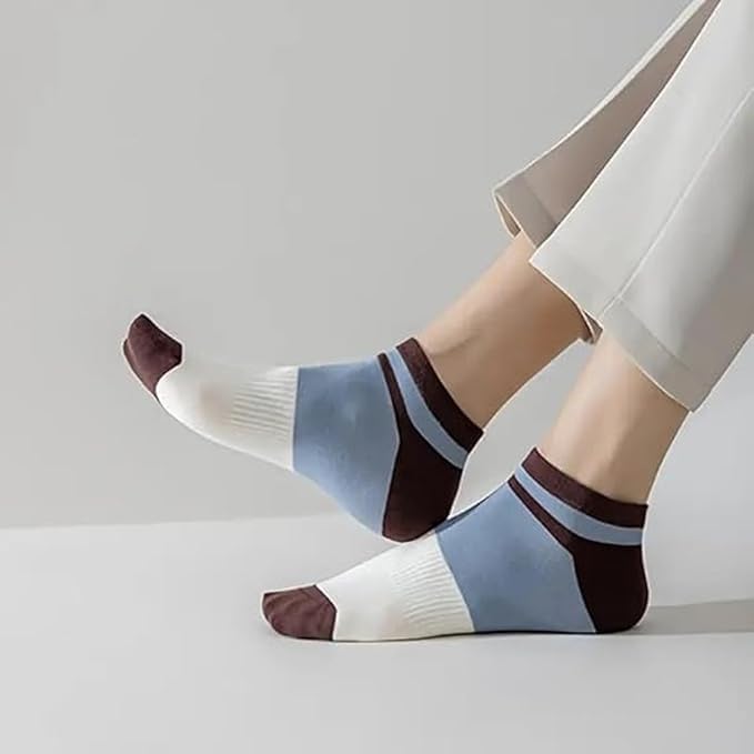 Multicolour Unisex Ankle length Socks (Pack of 5)