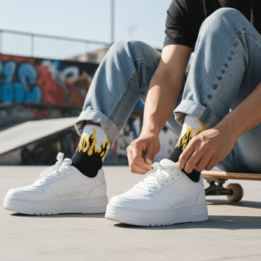 BLACK&WHITE - YELLOW FIRE