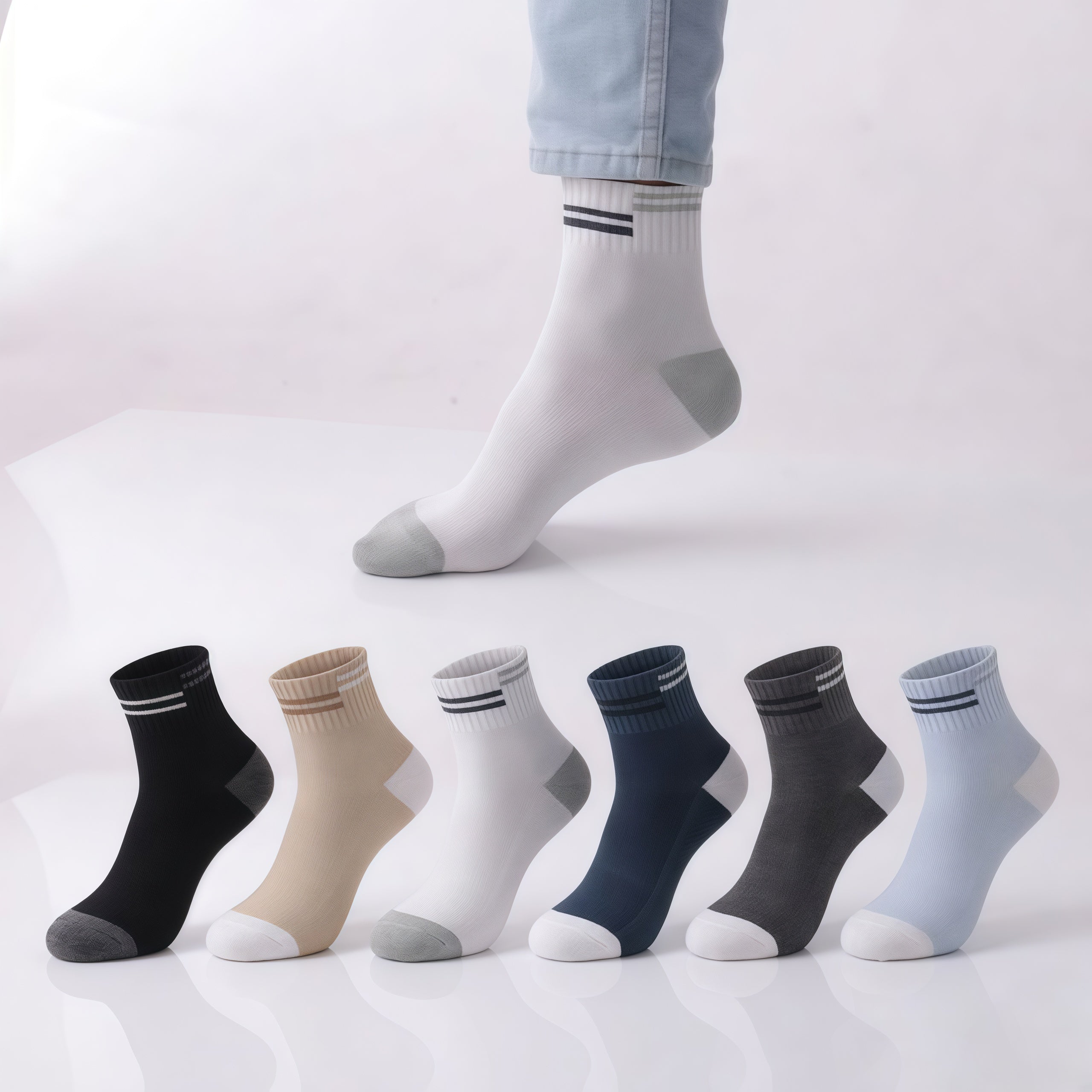 BEIGE STRETCH EDITION - (Premium Pack of 6)