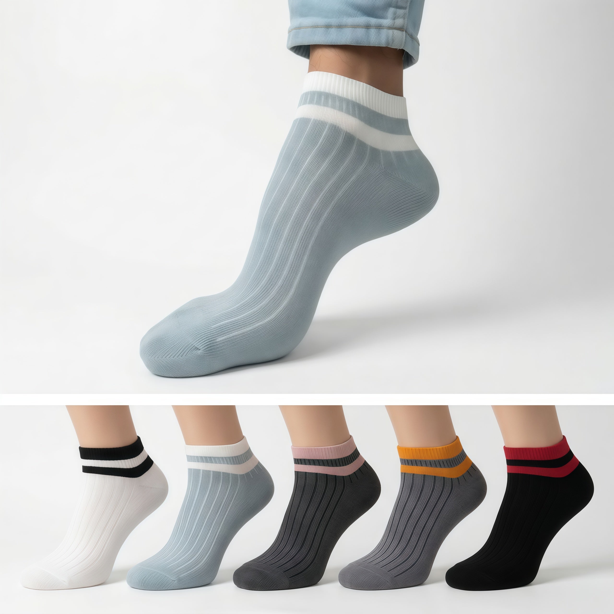 Premium Ankle Socks (Pack of 5)