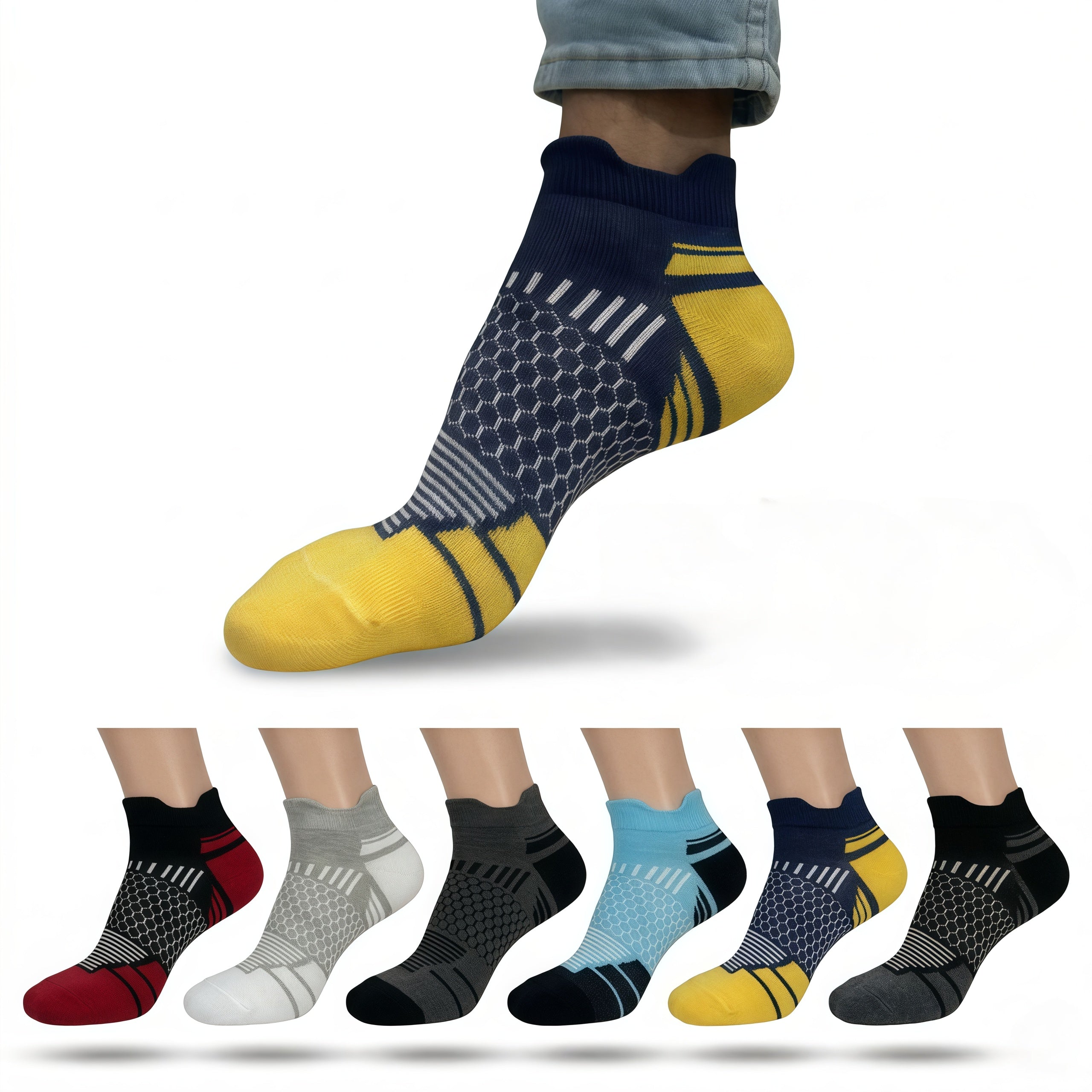 Velocity Sports Socks (Pack of 6)
