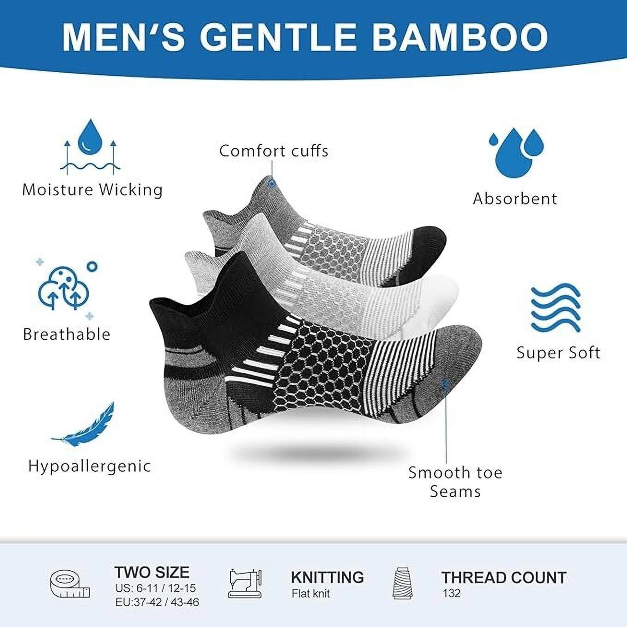 Velocity Sports Socks (Pack of 6)