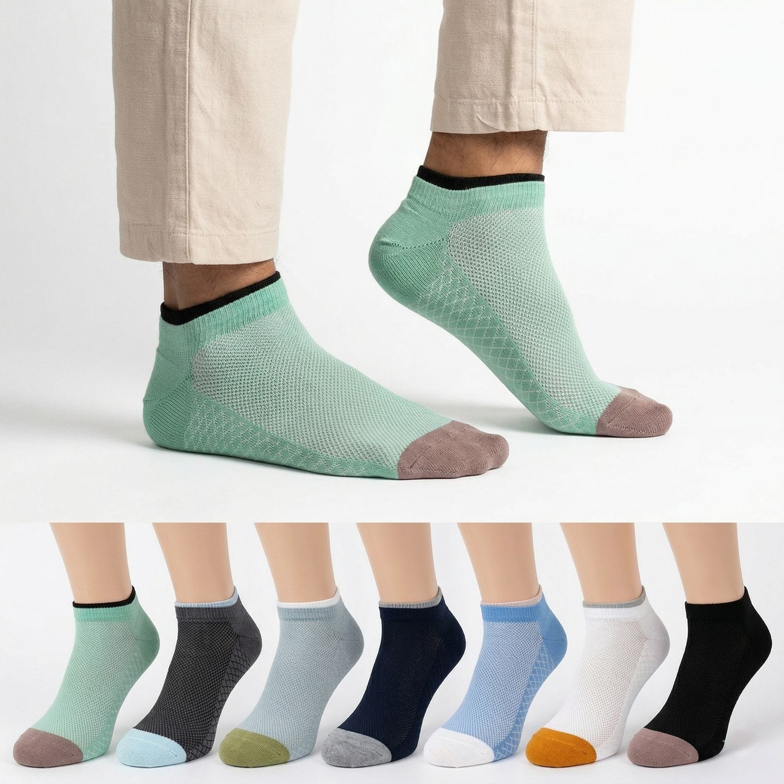 Double elastic 4.0 socks (Pack of 7)