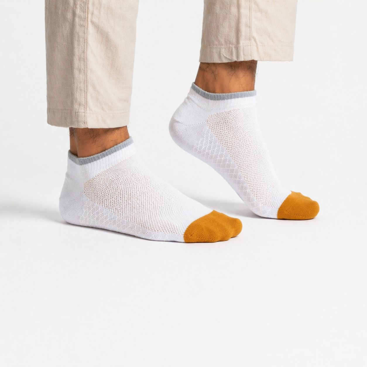 Double elastic - White