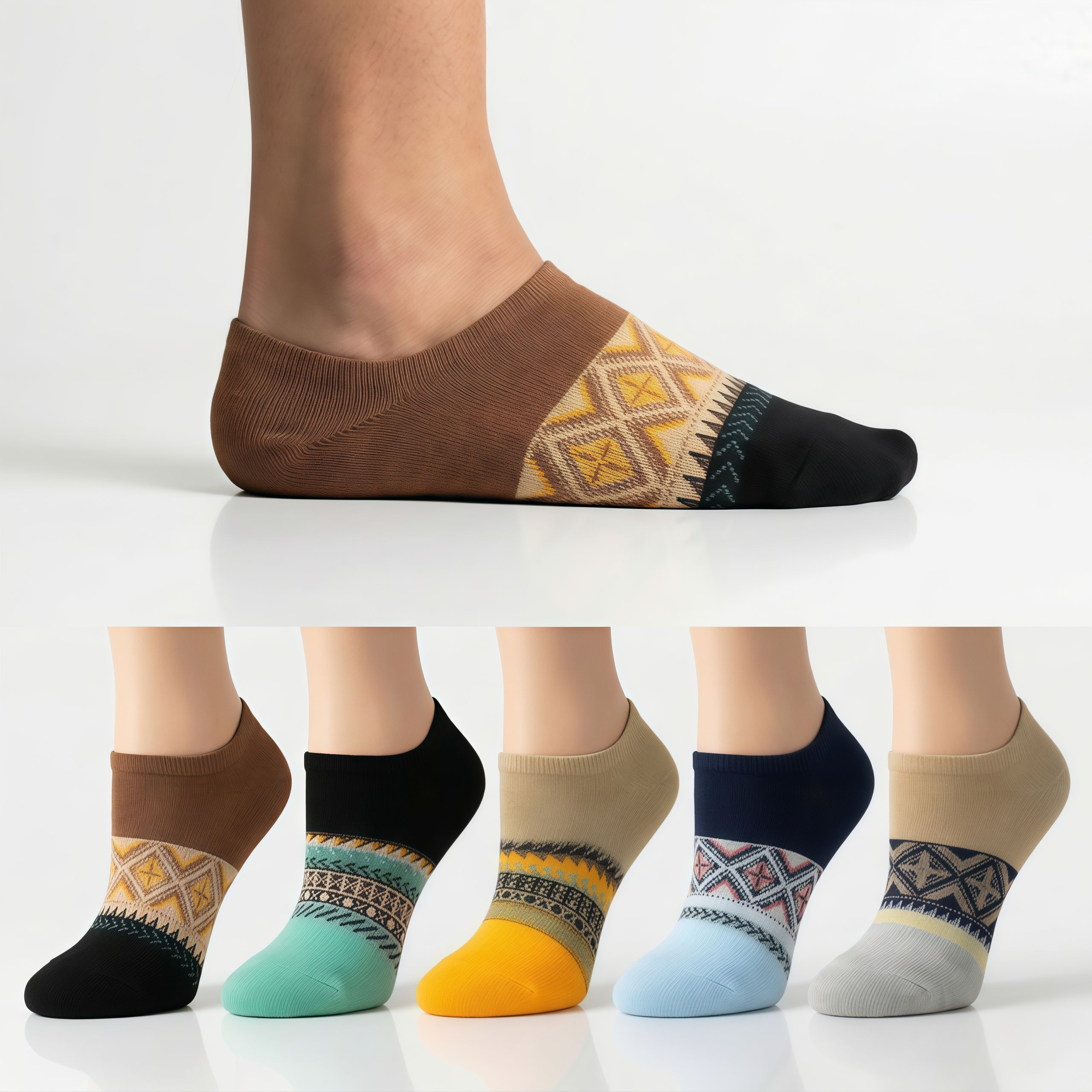 Elite Loafer Designer Socks Edition (Pack of 5)